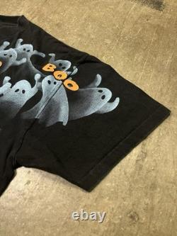 T-shirt Halloween Fantôme Vintage Effrayant Années 1990 AOP Rare Octobre