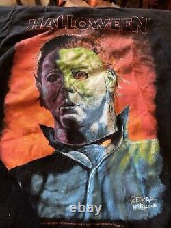 T-shirt RARE du 30ème anniversaire du film Halloween de Michael Myers Vintage