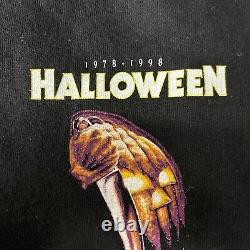 T-shirt Vintage 1998 Halloween 20 Ans de Terreur Masque de Michael Myers Rare XL