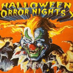 T-shirt Vintage Rare Universal Studios 2000 Halloween Horror Nights Orange Taille M