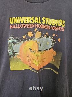 T-shirt Vintage des Halloween Horror Nights Universal 1992 Taille XL, rare des années 90 en couture unique