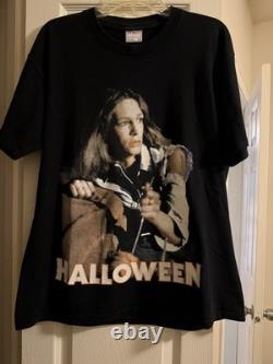T-shirt d'horreur vintage Halloween Michael Myers Jamie Lee Curtis RARE