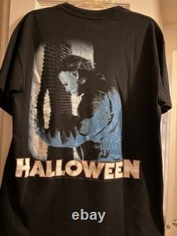 T-shirt d'horreur vintage Halloween Michael Myers Jamie Lee Curtis RARE