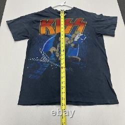 T-shirt de la tournée mondiale KISS'84 très rare et vintage à couture unique, taille M, fabriqué aux États-Unis