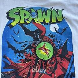 T-shirt graphique SPAWN Todd McFarlane 1993 en édition limitée XL - DC Marvel VTG