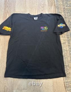 T-shirt privé RARE PROMO Halloween Horror Night Vintage années 90 XL