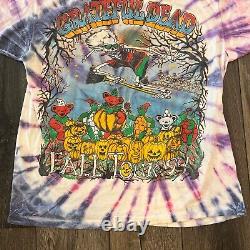 T-shirt rare de la tournée d'automne 1994 du Grateful Dead taille XL, Halloween, style vintage tie-dye