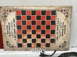 Tableau de Ouija parlant de magie noire, cadeau d'artisanat vintage rare des années 1940 pour Halloween effrayant