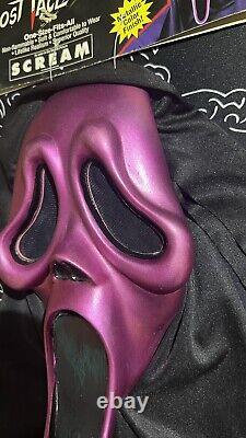 Tagged Metallic Purple Mk Scream Masque Vintage Pâques Unlimited Rare Fun World