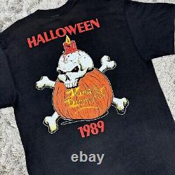 Tee-shirt rare de la tournée d'Halloween de King Diamond Vintage 1989 des années 80