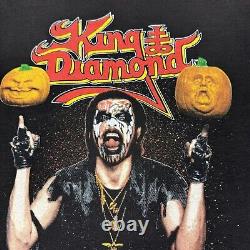 Tee-shirt rare de la tournée d'Halloween de King Diamond Vintage 1989 des années 80