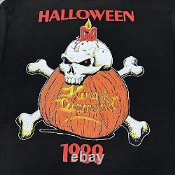 Tee-shirt rare de la tournée d'Halloween de King Diamond Vintage 1989 des années 80