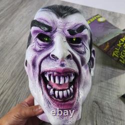 Tête de vampire parlante vintage Spirit Halloween lumineuse avec boîte très rare testée