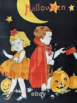 Tissu Alexander Henry Rare Trick or Treat Halloween VTG pour enfants de 8 verges, OOP HTF
