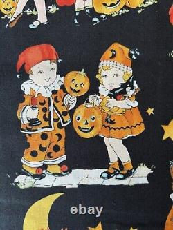 Tissu Rare Alexander Henry Trick or Treat Halloween VTG Enfants 5 YDS OOP HTF