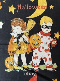 Tissu Rare Alexander Henry Trick or Treat Halloween VTG Enfants 5 YDS OOP HTF