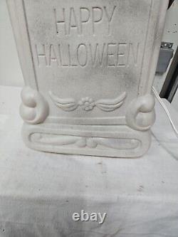 Tombeau de squelette vintage Halloween en plastique soufflé 27 super rare