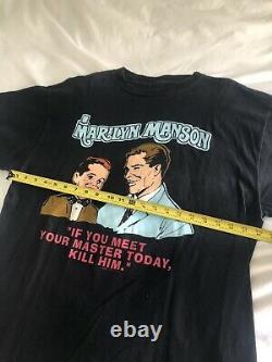 Très Rare Og Marilyn Manson Meet Your Master Shirt Vintage Nin Goth Wonderland