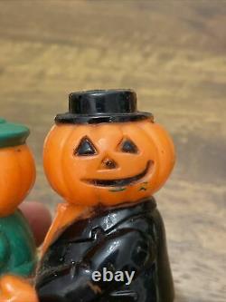 Très Rare Vintage Fun World Halloween En Plastique Dur Citrouille Jol Ramp Walker Jouet