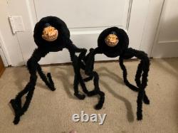 VHTF Rare Vintage Furry Araignée Halloween Décoration Épouvantable 15-17 Pouces Grande, Jambes en Fil