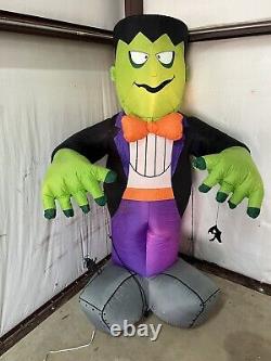 VTG Gemmy Gonflable Frankenstein Monstre d'Halloween Walmart S'allume Rare Chauve-souris