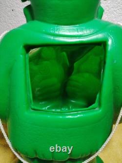 VTG années 80 RARE CONTENANT À BONBON FRANKENSTEIN JOUET MEXICAIN, KO CONTREFAÇON EN PLASTIQUE 16