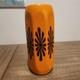 Vase Vintage Halloween Orange Noir Rare Artiste Haeger 1970's 4130
