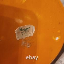 Vase Vintage Halloween Orange Noir Rare Artiste Haeger 1970's 4130