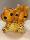 Vase à Fleurs En Citrouille Jack O'lantern/halloween Vintage Rare Lefton 6399 - Excellent