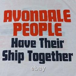 Vintage 1970s Avondale Shipyards T Shirt Bourbon Street New Orleans 70s Rare