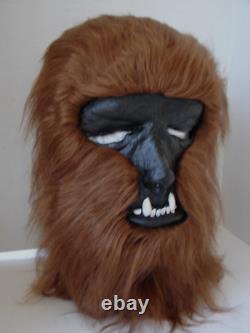 Vintage 1978 Voyageurs Wolfman Werewolf Halloween Masque De Latex Avec Cheveux Rare