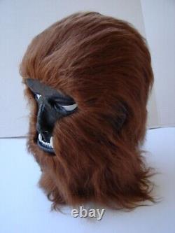 Vintage 1978 Voyageurs Wolfman Werewolf Halloween Masque De Latex Avec Cheveux Rare