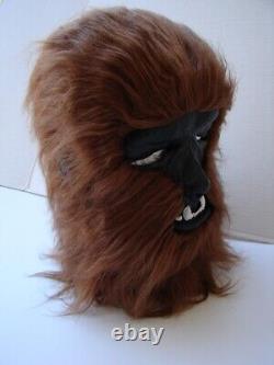 Vintage 1978 Voyageurs Wolfman Werewolf Halloween Masque De Latex Avec Cheveux Rare