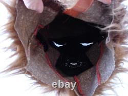 Vintage 1978 Voyageurs Wolfman Werewolf Halloween Masque De Latex Avec Cheveux Rare