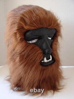 Vintage 1978 Voyageurs Wolfman Werewolf Halloween Masque De Latex Avec Cheveux Rare