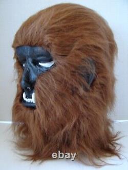 Vintage 1978 Voyageurs Wolfman Werewolf Halloween Masque De Latex Avec Cheveux Rare