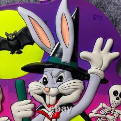 Vintage 1982 Joyeux Halloween Bugs Bunny Sorcière 3D Vacuform 22x14 Ben Cooper