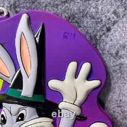 Vintage 1982 Joyeux Halloween Bugs Bunny Sorcière 3D Vacuform 22x14 Ben Cooper