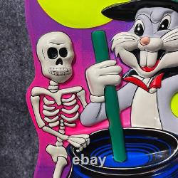 Vintage 1982 Joyeux Halloween Bugs Bunny Sorcière 3D Vacuform 22x14 Ben Cooper