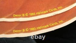 Vintage 1983 Hallmark Stores Halloween Décor Die Cut Décoration Citrouilles Rare