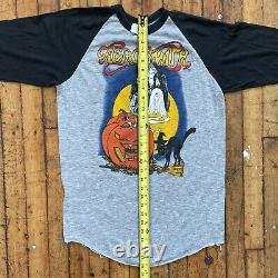 Vintage 1987 Aerosmith Halloween Trick Or Treat Double Face XL T-shirt Rare