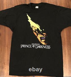 Vintage 1987 Prince Of Darkness Rare Écran Étoiles Taille L Tshirt Film Promo