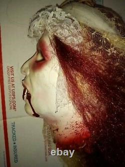 Vintage 1990 Vampire's Bride Head Halloween Maison Hantée Prop Rare