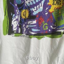 Vintage 1995 Goosebumps Scare Tee Chemise Hommes XL Halloween Horreur Skeleton Rare