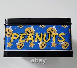 Vintage 2000 Peanuts Joyeux Halloween Boîte à lunch de la Grande Citrouille Necca RARE