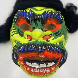 Vintage 60's Ben Cooper Masque D'halloween Monster Horror Black Light Rare