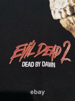 Vintage 90s Evil Dead 2 T Shirt Taille XL Rare Akira Halloween Freddy Longsleeve T