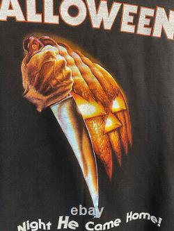 Vintage 90s Halloween Michael Myers Tultex Taille XL Film Promo T-shirt Rare