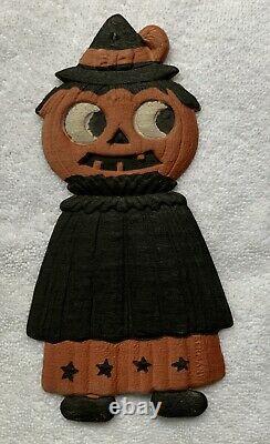 Vintage Allemand Halloween Mourir Taille Et Caractère Rares