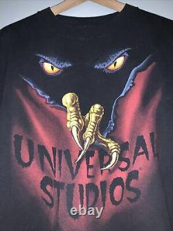 Vintage Années 90 Halloween Horror Nights Shirt Single Stitch Universal Studios Rare L